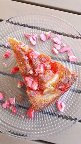 Gâteau lyonnais poires/pralines roses pour la bonne cause (Marché de la poire et du terroir de Chasselay/Octobre rose)