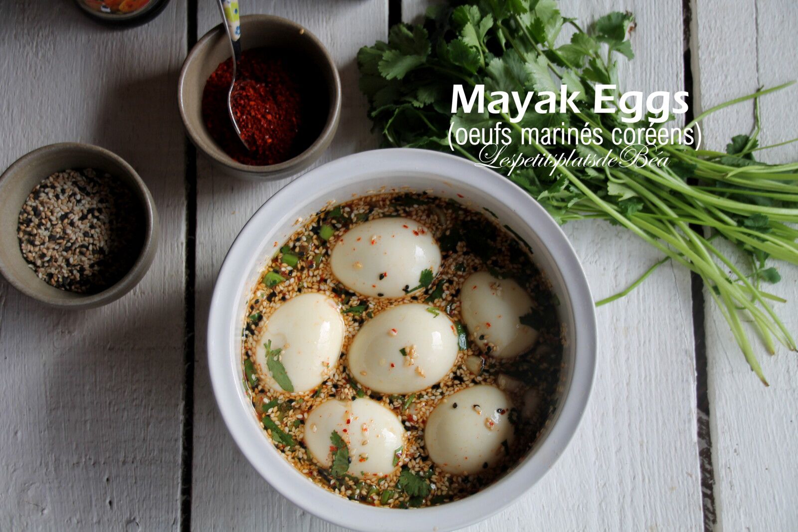 Mayak Eggs Oeufs Marin S Cor Ens De Les Petits Plats De B A Et Ses