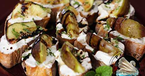 Crostini figues miel fromage