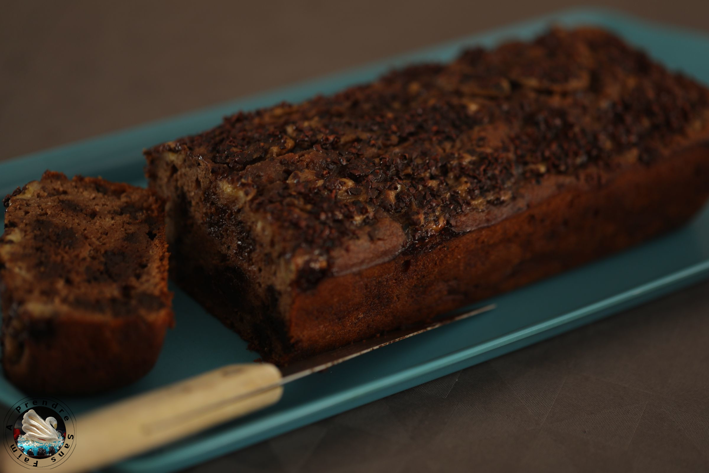 Banana bread chocolat IG bas sans sucre 