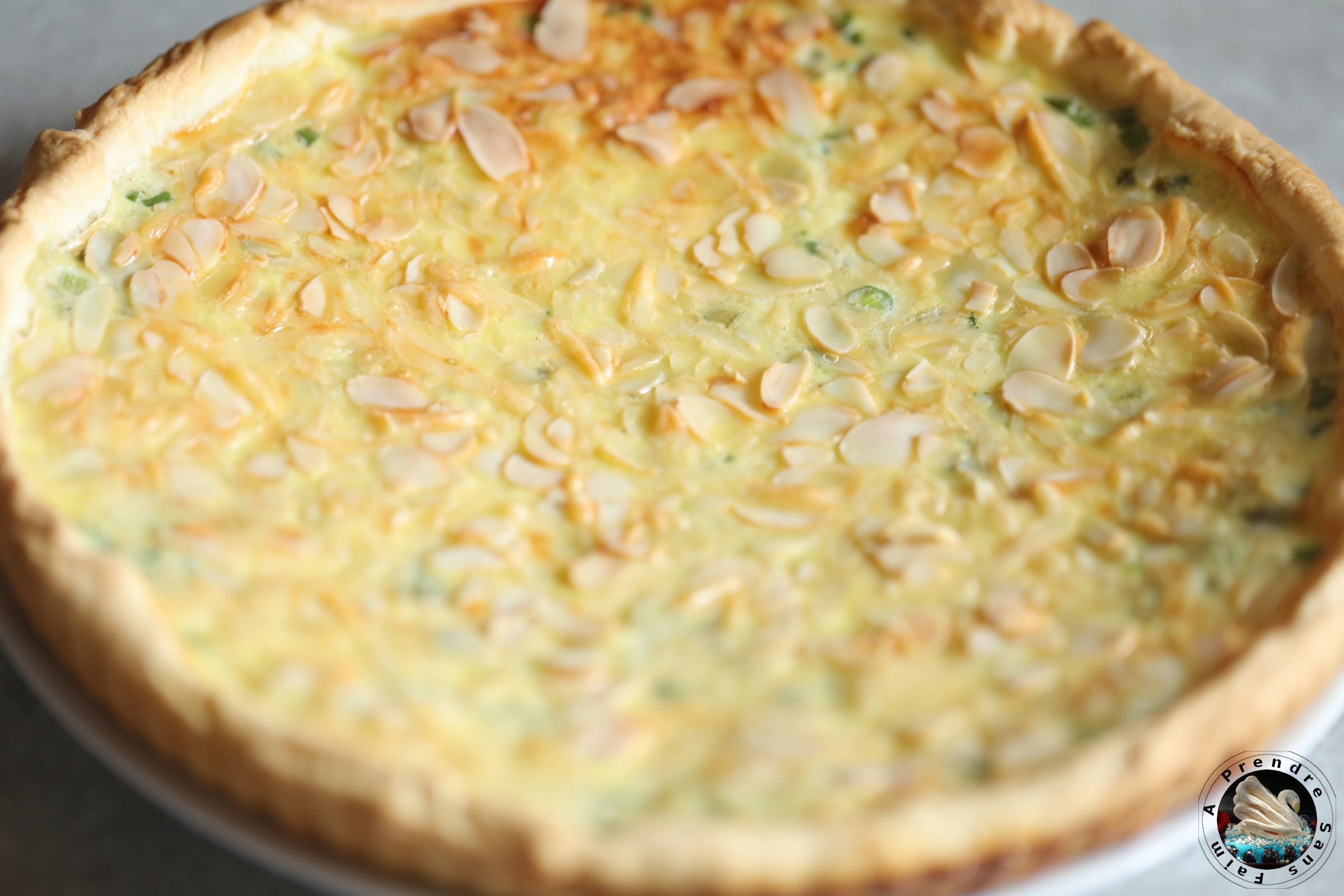 Quiche au crabe aux amandes 