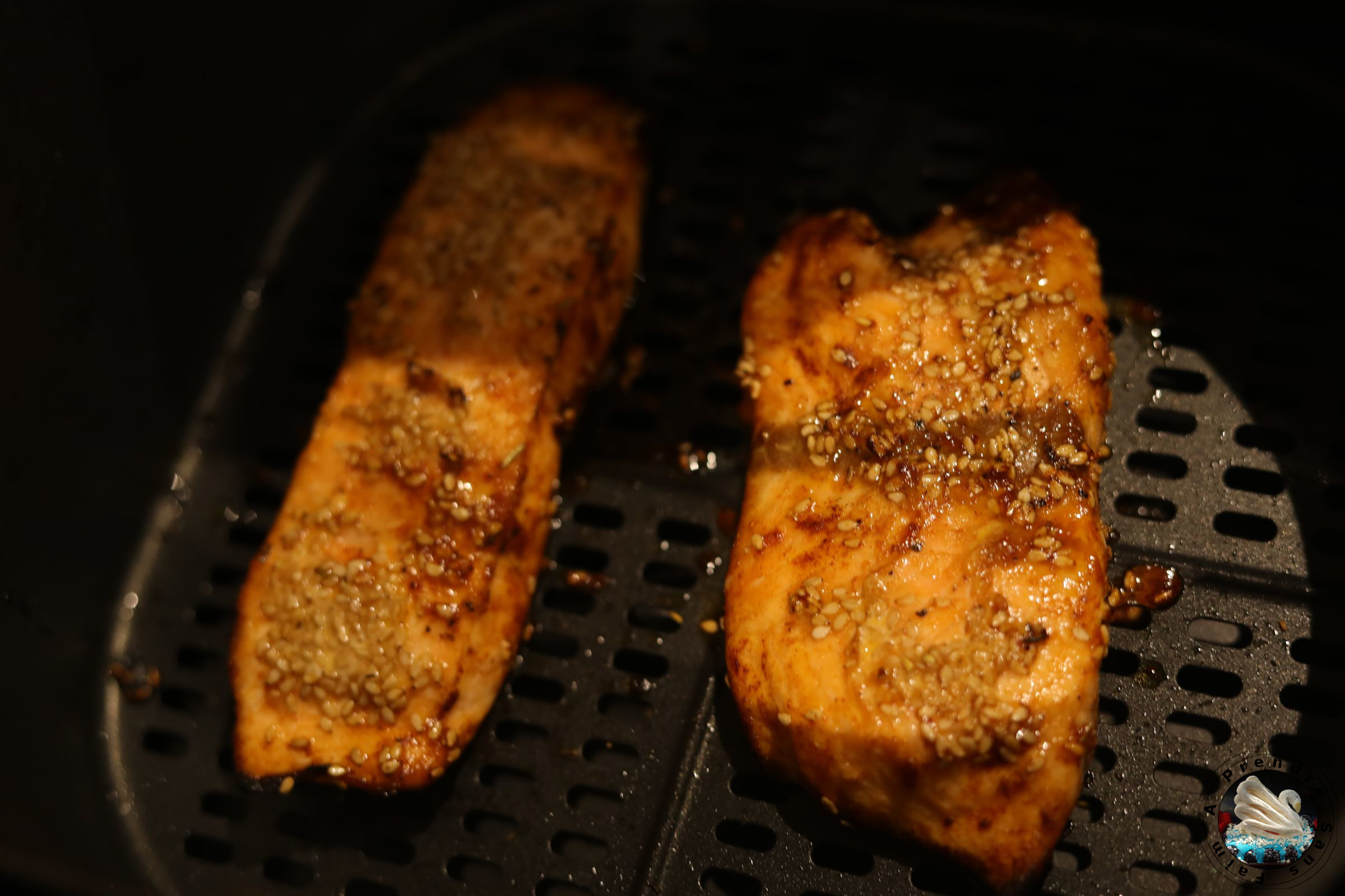 Saumon glacé aux sésames au Air Fryer 