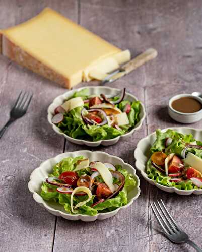 Salade Printemps aux lamelles de Beaufort