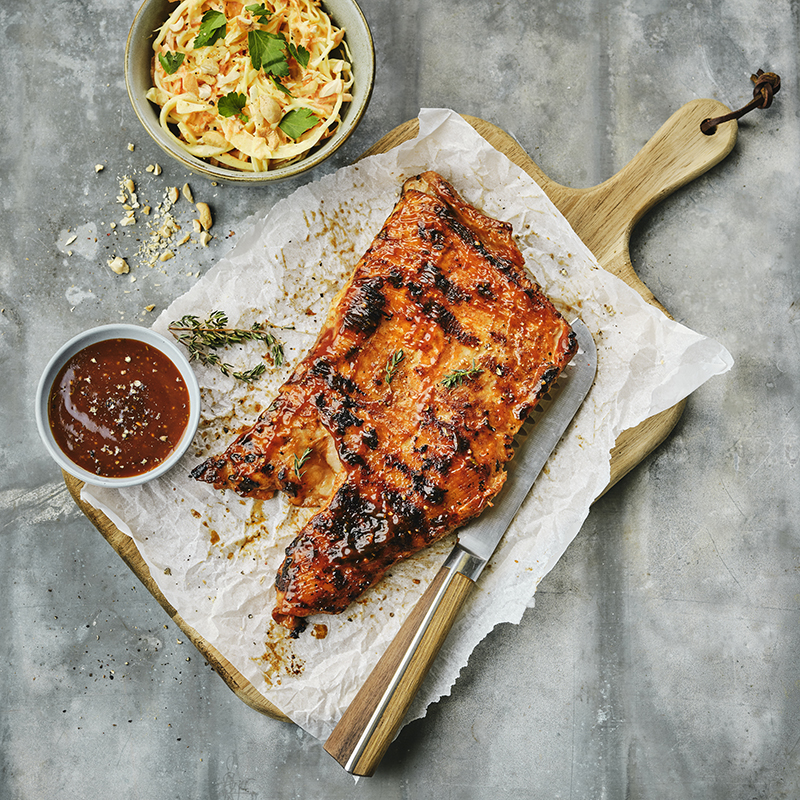 Épigrammes d’agneau à la sauce barbecue