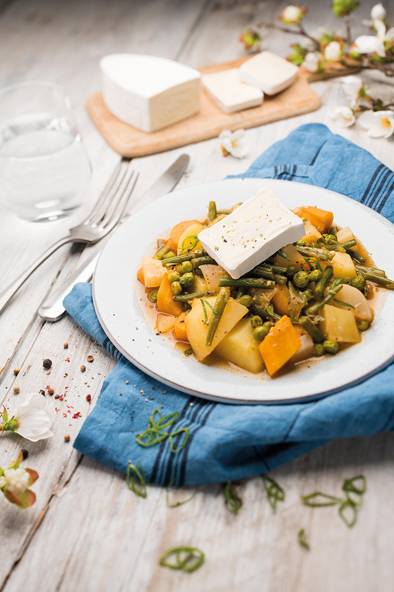 Navarin sans viande aux légumes primeurs et Caprice des Dieux