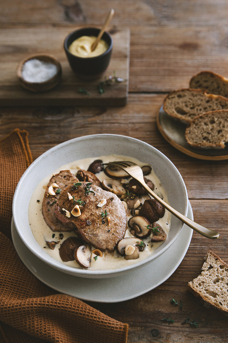 Grenadins de veau des sous-bois