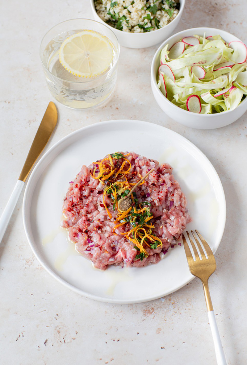 Tartare d’agneau à la gremolata