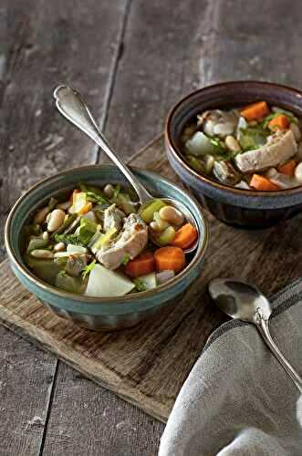 Soupe de veau aux haricots secs