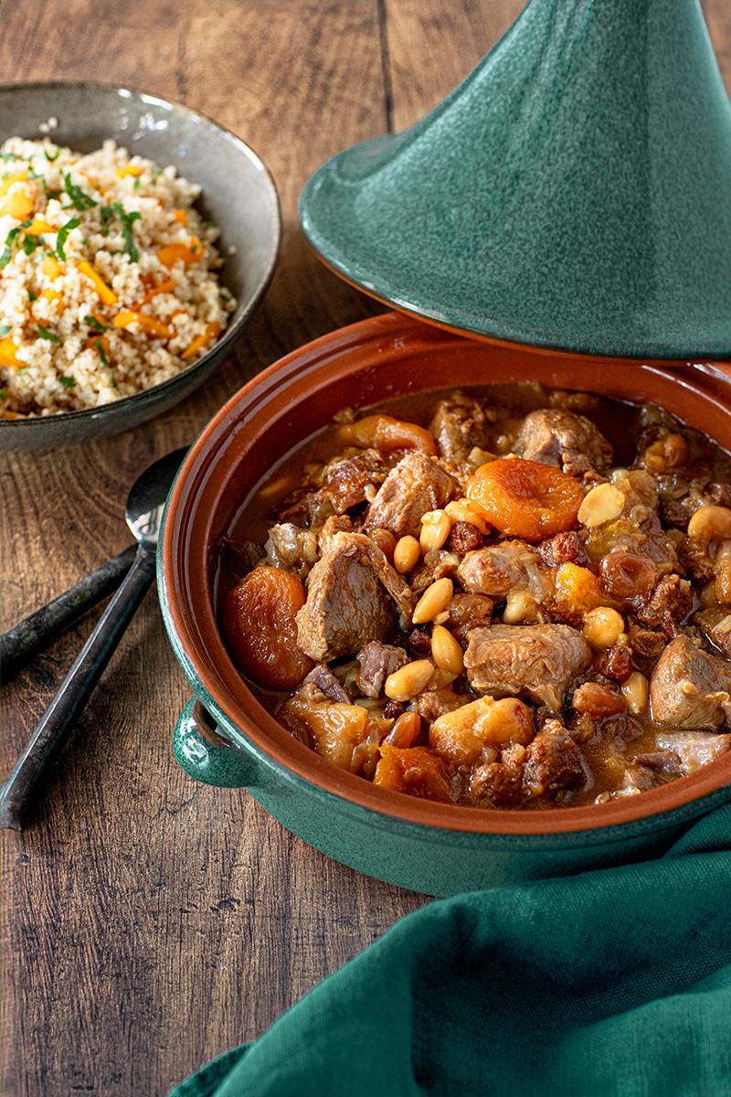 Tajine d’agneau aux fruits secs