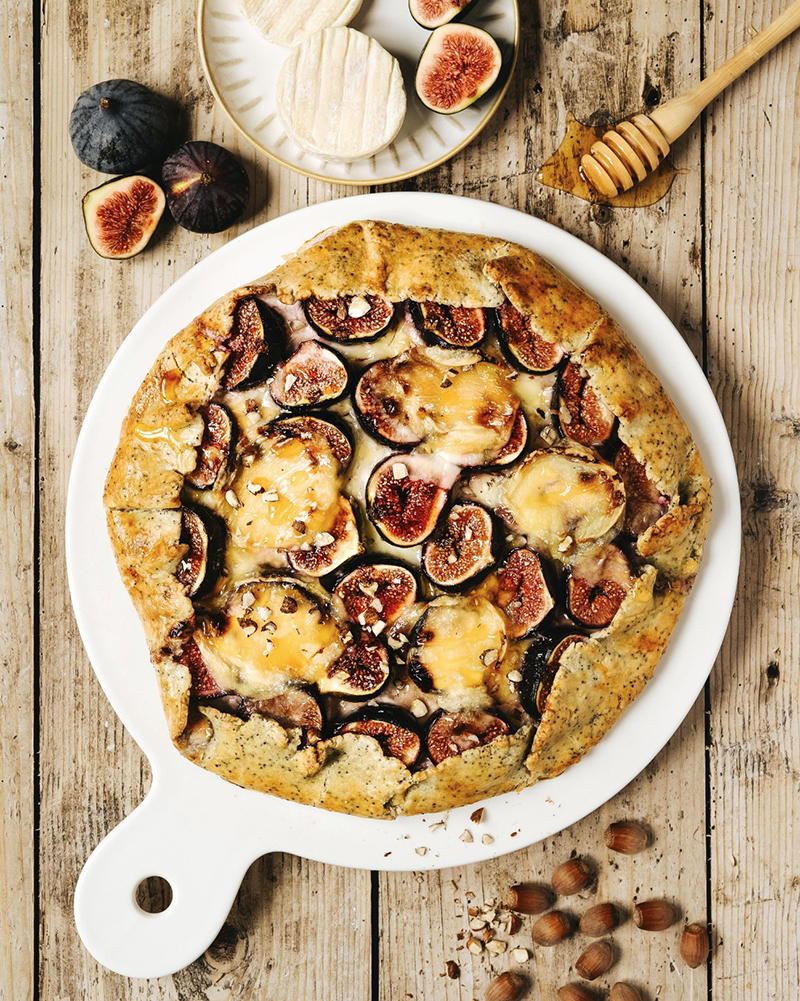 Tarte rustique aux figues et Pélardon AOP