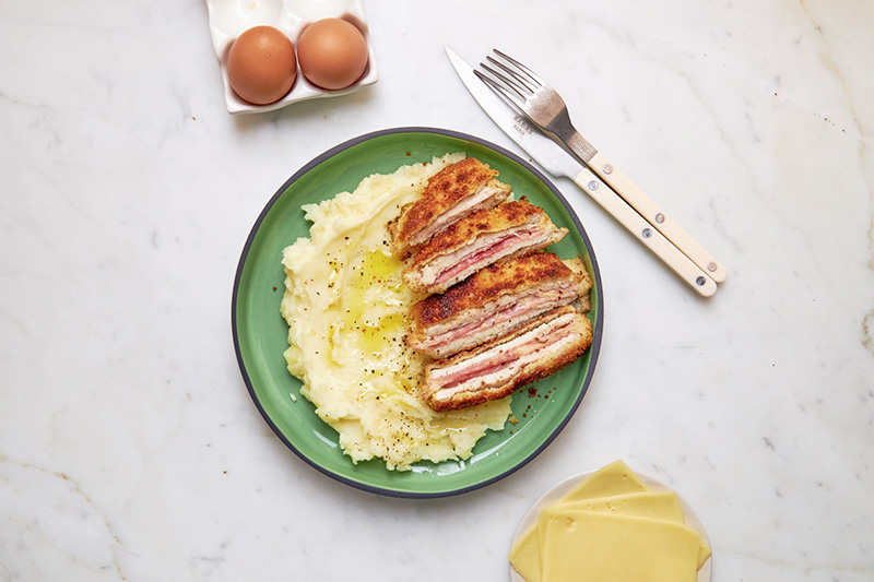 Cordon bleu & purée maison