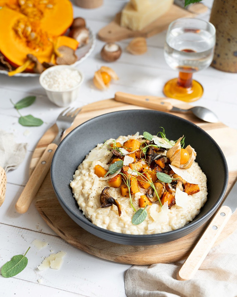 Risotto et ses petits légumes grillés