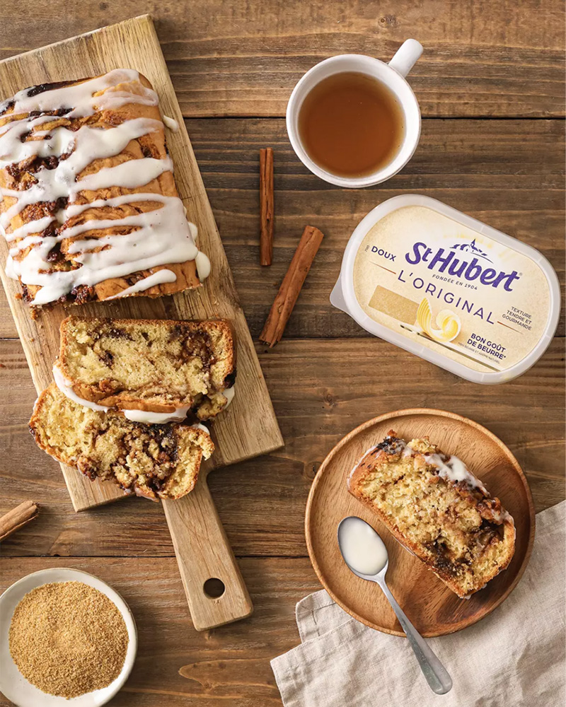 Cinnamon roll cake façon St Hubert