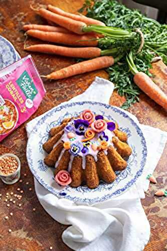 Carrot Cake sans gluten et protéiné, aux lentilles corail