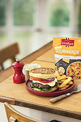 Pancake façon burger et crème de Cuisine Gourmande Entremont