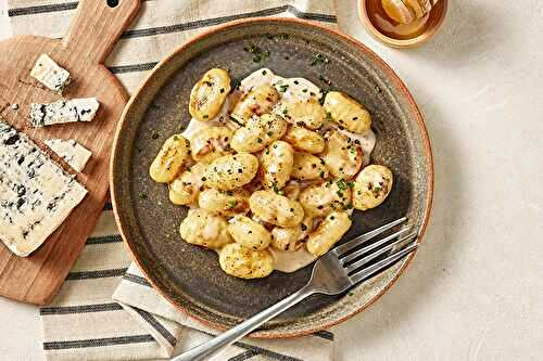 Gnocchis au bleu et miel