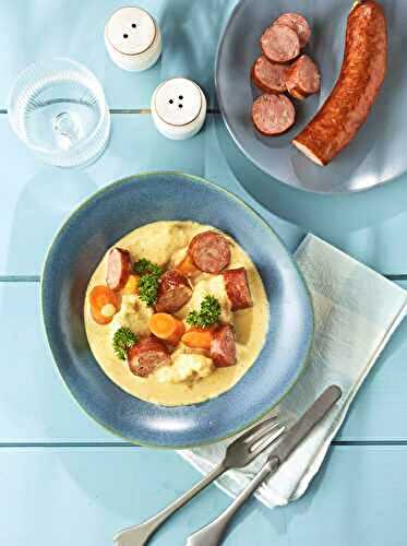 Blanquette de lotte et Saucisse de Montbéliard IGP