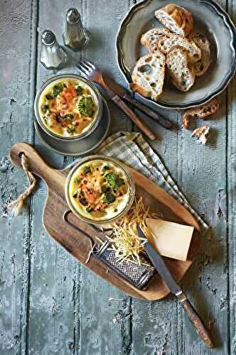Petits gratins au chou romanesco et béchamel