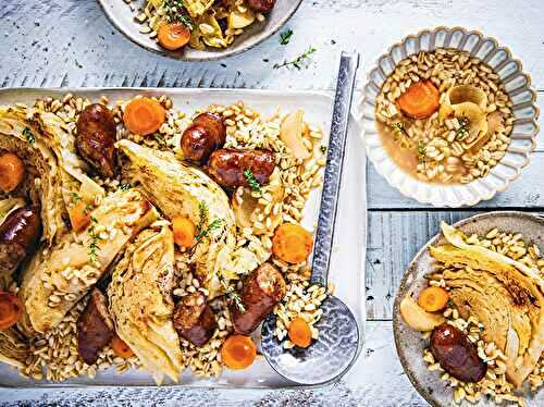 Mijoté de saucisses et chou