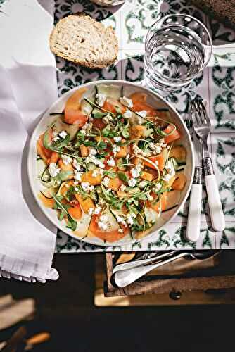 Salade de melon, pastèque et concombre