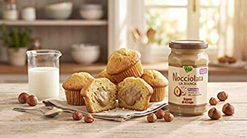 Muffin cœur fondant à la Nocciolata Bianca