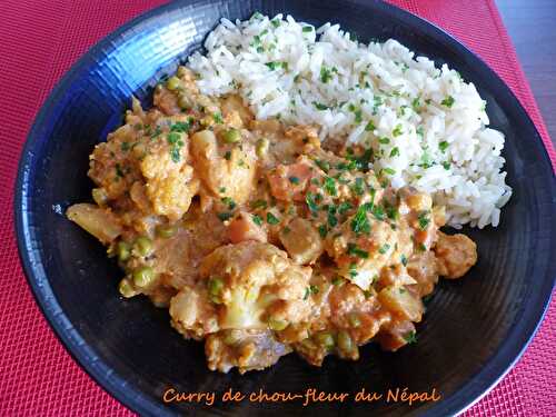 Curry de chou-fleur du Népal