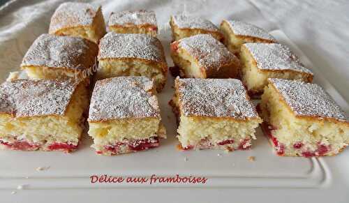 Délice aux framboises