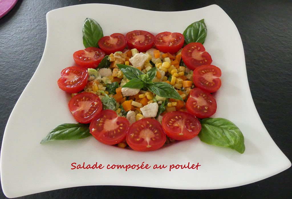 Salade composée au poulet