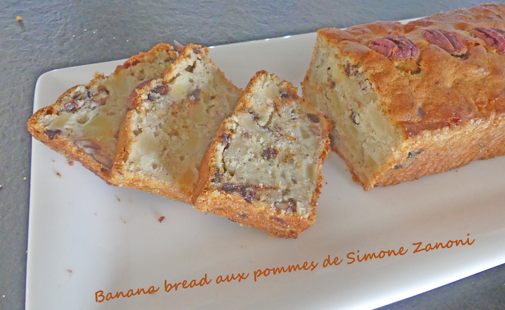 Banana bread aux pommes de Simone Zanoni *- Bataille food # 126