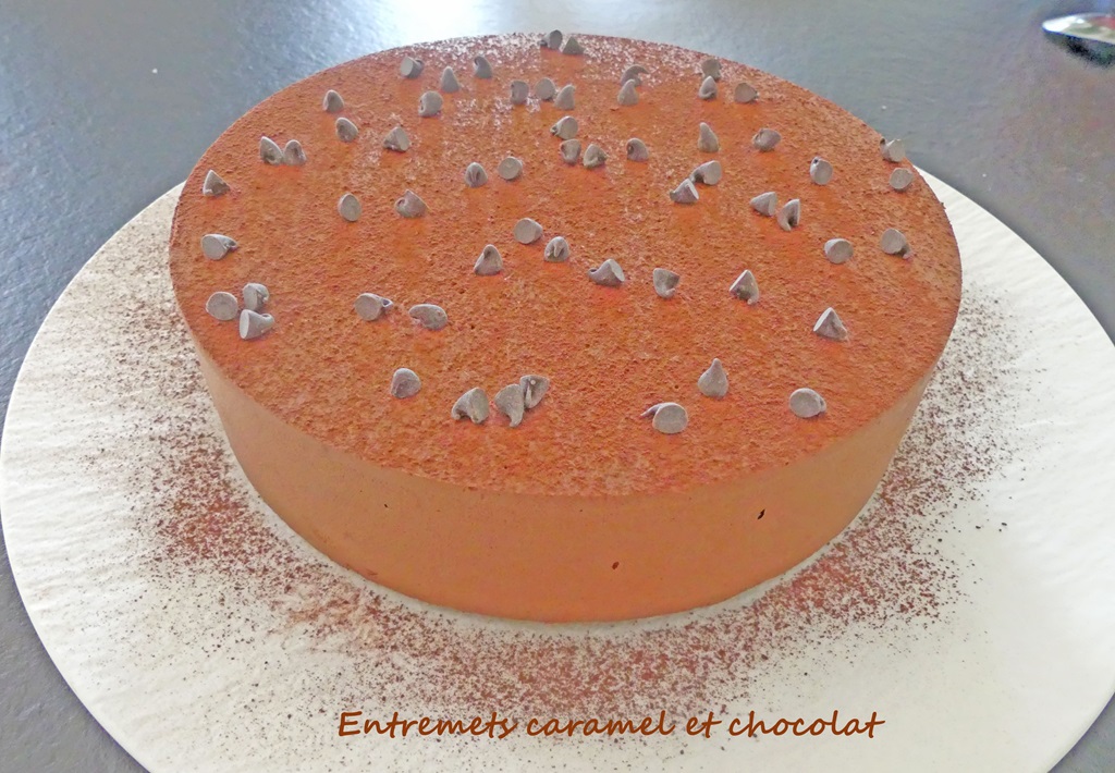 Entremets caramel et chocolat *