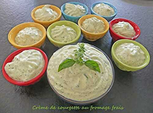 Crème de courgette au fromage frais *