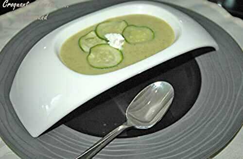 Velouté de courgettes à la feta *