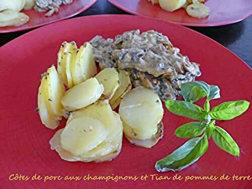 Côtes de porc aux champignons *