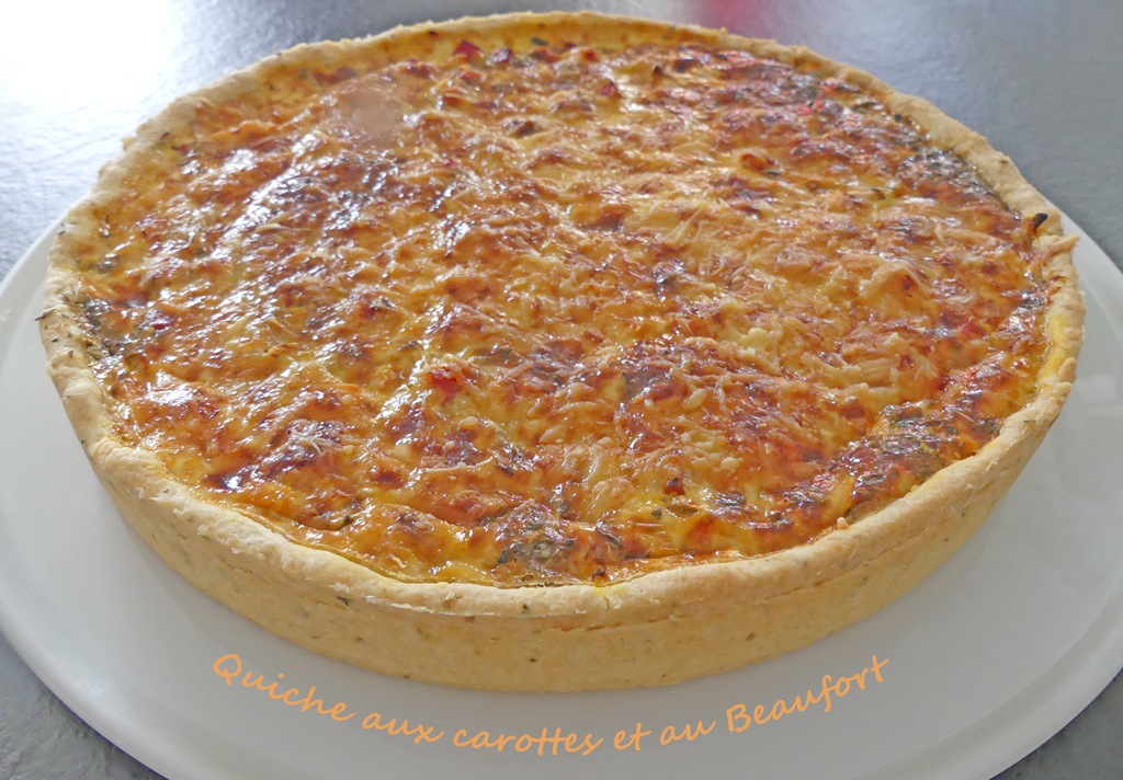 Quiche aux carottes et au Beaufort *- Recettes autour d’un ingrédient # 113