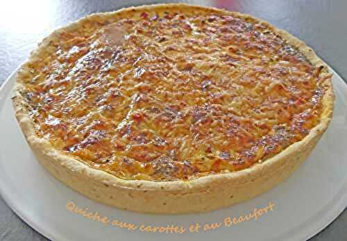 Quiche aux carottes et au Beaufort *- Recettes autour d’un ingrédient # 113