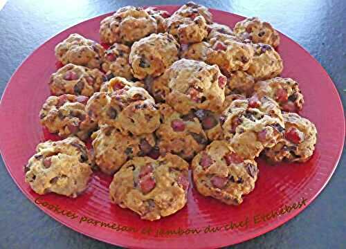 Cookies parmesan et jambon du chef Etchebest *