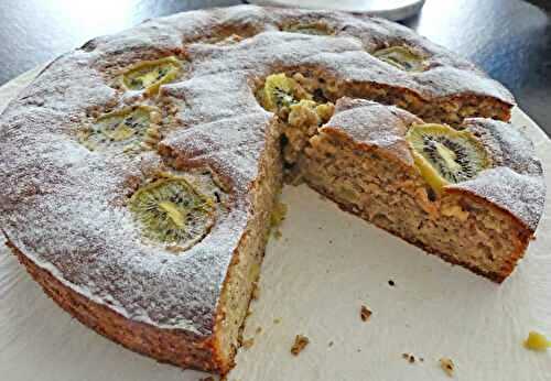 Gâteau yaourt kiwi et amandes *