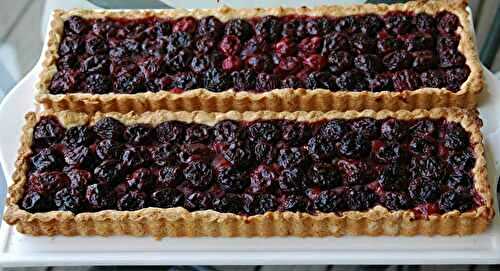 Tarte aux cerises et massepain *