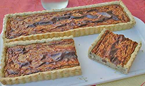 Tarte à l’aubergine et aux pignons *