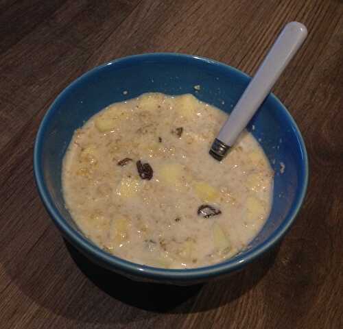 Porridge pomme/cannelle/raisins - 6 pp (7 SP)