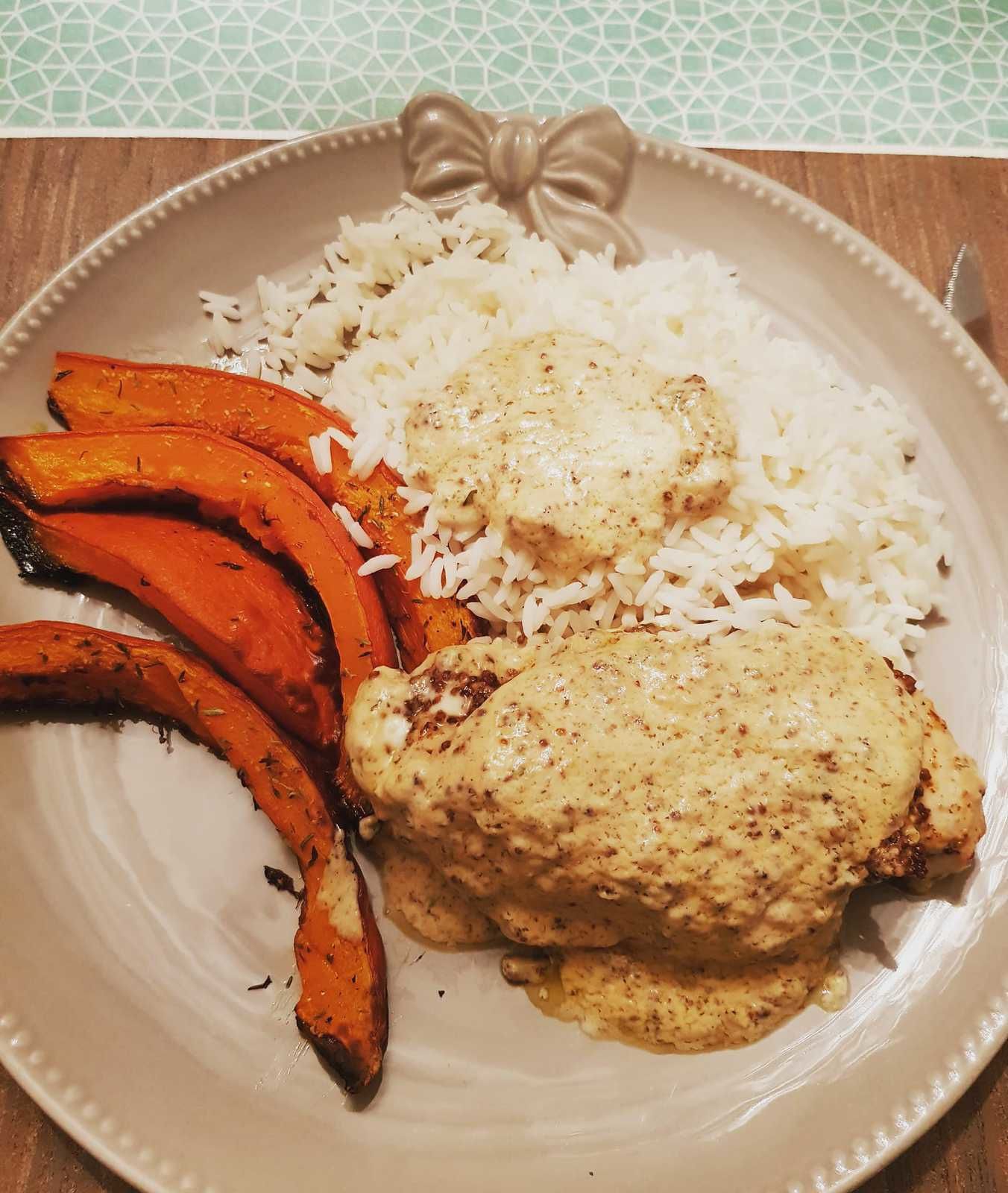 Escalope de Poulet à la Moutarde et au mascarpone