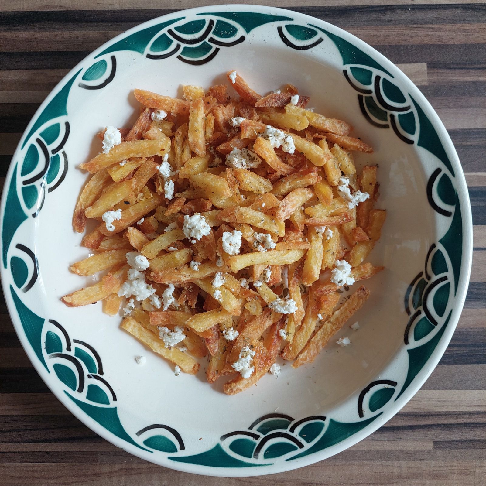 Frites au four à l'origan et à la feta 