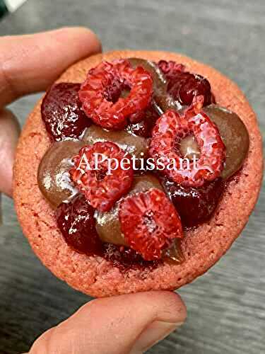 Cookies aux framboises (ou autres fruits) façon Cédric Grolet 