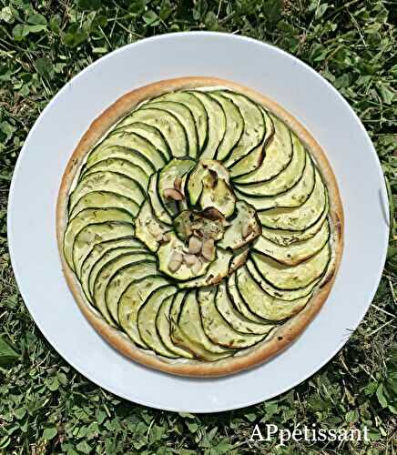 Tarte fine aux courgettes 