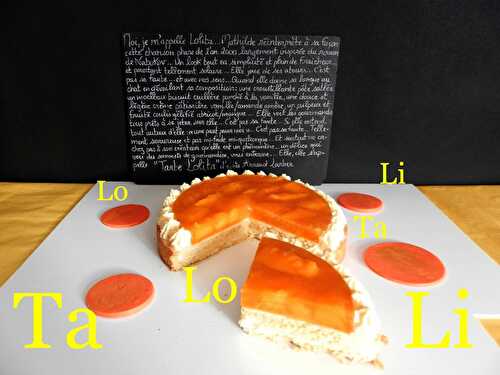 Tarte Lolita d'après Arnaud Larher : abricot, mangue, vanille, amande amère