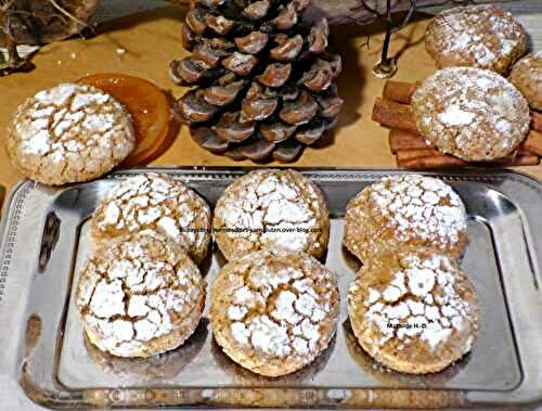 Crinckles aux amandes, orange et cannelle d'après Véronique  (sans gluten et sans lactose)