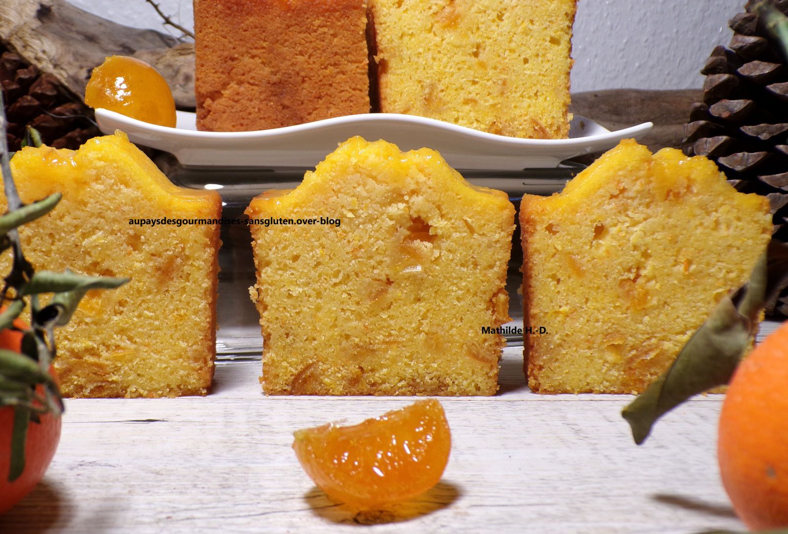 Réinterprétation du Cake Végétal Infiniment Clémentine (ou Mandarine) de Pierre Hermé en mode sans gluten et sans lactose