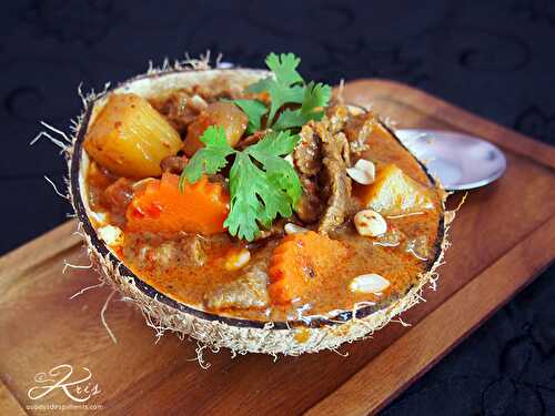 Curry massaman de boeuf - version avec tamarin