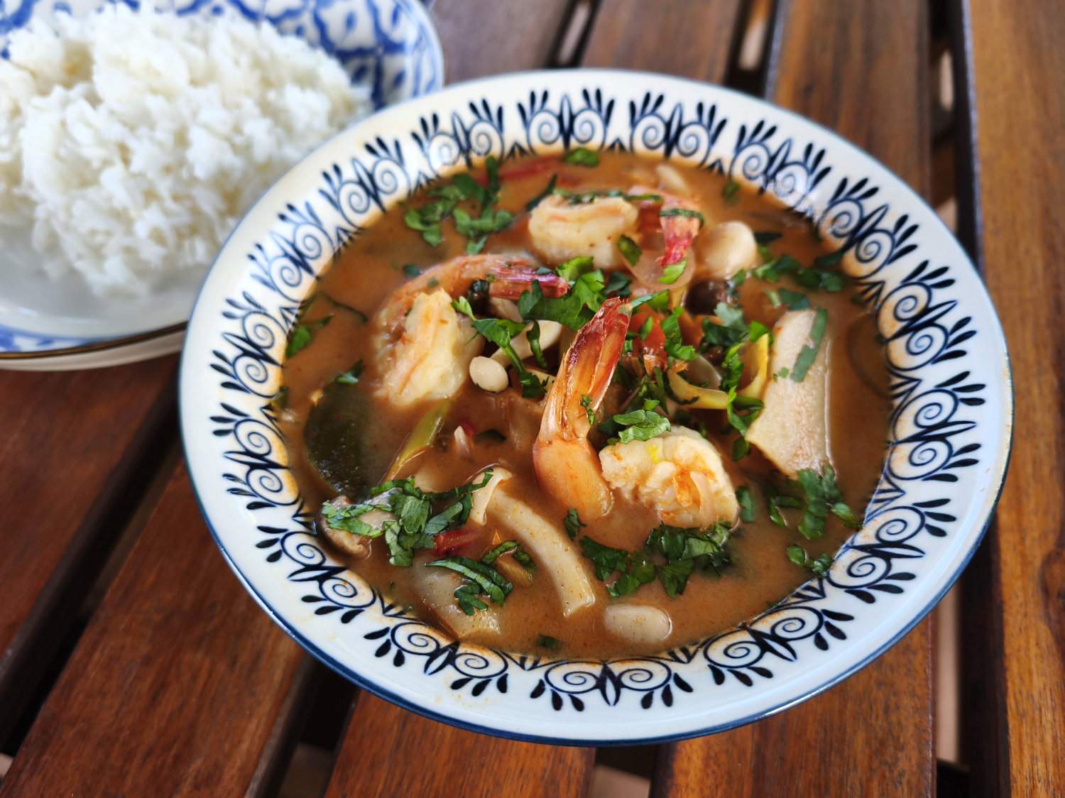 Tom yam nam khon, version crémeuse