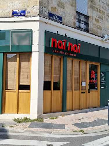Naï Naï, un restaurant chinois authentique à Bordeaux